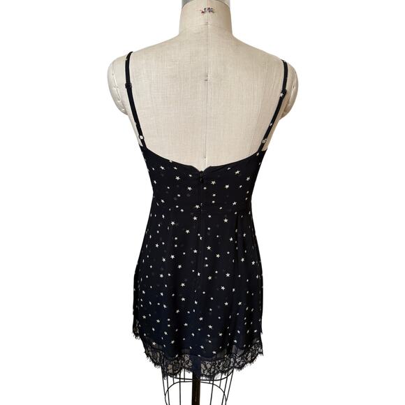 Reformation Lisa Star Pattern Slip Dress Size 2 - Picture 4 of 6